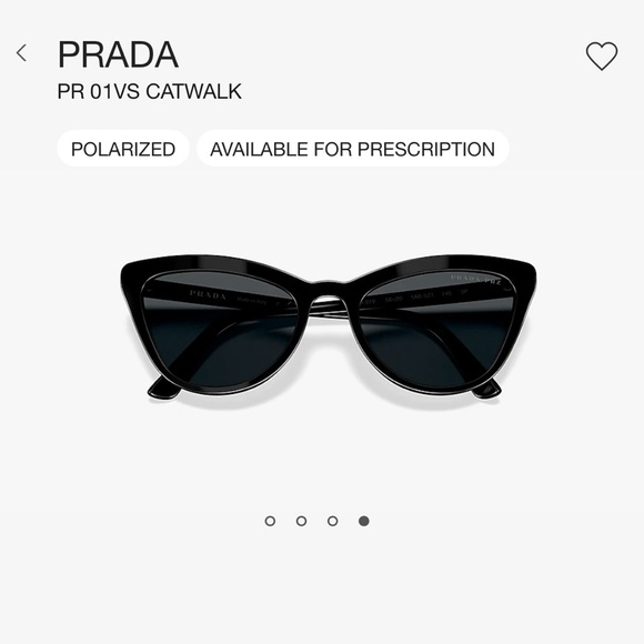 $371 Prada catwalk sunglasses black polarized - Picture 3 of 5